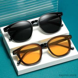 Sunglasses Brand Designer Fashion Round Cat Eye Sunglasses Men Retro Shades Male Sun Glasses Mirror Clear Vintage Driving Oculos De Sol