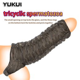 Silicone Cock Ring sexy toys for men Delay Ejaculation Penis Lasting Erection Scrotum Testis Restraint Adult Toys For Men