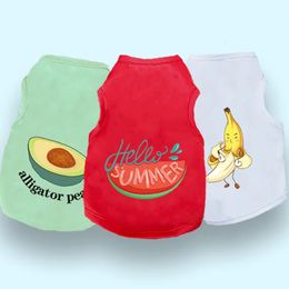 Summer Tiger Cartoon Print Puppy Blank Dog Shirt Clothes Soft Plain Doggy Vest Cat Bottoming T Shirts for Small Medium Large 240411