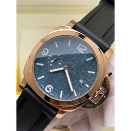 Wristwatches Super Classic Collection Vintage Large Dial Watch Designer Luxury Version Men Leather Belt Quartz Movement Man Drop Deliv Otwfi