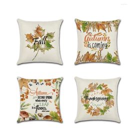 Pillow Thanksgiving Day Cases Happy Fall Y'all Cotton Linen Sofa Car Pumpkin Ghosts Cover Home Decor 2024 Arrival