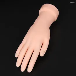 Nail Art Kits PVC Manicure Practise Prosthetic Hand Flexible Training Display Hands Model Bendable Reusable Salon Artists Use