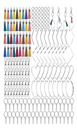 Keychains 200Pcs Acrylic Keychain Blanks With Tassels Kit Bulk Snap Hooks Mini Jump Rings For DIY Projects Crafts7135168