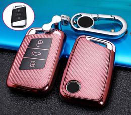 For Smart 3-button Car TPU Key Protective Cover Key Case with Key Ring6952147