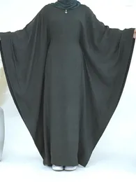 Ethnic Clothing Ramadan Dubai Women Cotton Linen Khimar Abaya Saudi Arabia Turkey Islam Muslim Maxi Modest Dress Kebaya Robe Femme Musulmane