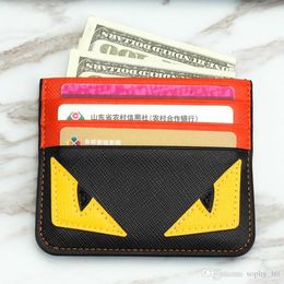 Card Holder credit card holder leather Spoof Small Clip Bank Bag mens card holder Super slim wallet 5styles1449234