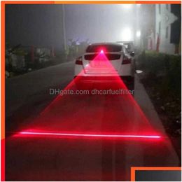 Decorative Lights Upgrade 1Pc Car Led Fog Light Vehicle Anti-Collision Taillight Brake Warning Lamp Parking Tail Bb Drop Delivery Mo Dheog