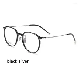 Sunglasses Frames 52mm TR Titanium Eyeglasses Women Glasses Full Rim Round Spectacle Vintage Style Fashion Small Size Frame 9104