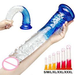 Huge Dildo Adult Toys for Women Realistic Silicone Anal Butt Plug Dildos Strong Suction Cup Big Jelly Fake Penis sexy Toy Lesbian