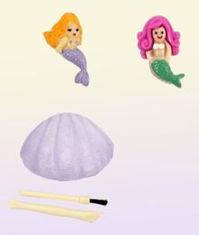 Archaeology toys Mermaid Princess girl gift set Blind box DIY model excavator toys free delivery1098976