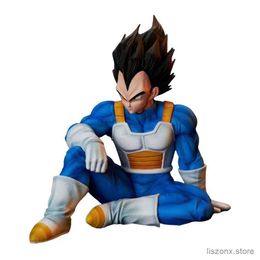 Action Toy Figures 15cm Z Anime Figures Vegeta Figure Sitting Posture Dbz Gk Figurine Pvc Statue Model Doll Collectible Toys Room Gift
