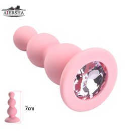 Anal Plug sexy Toys silicone Crystal Annal Extreme Butt Buttplug for Woman Prostate Massager Stimulator Adult Tooys Man