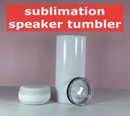 Sample 20oz Sublimation Speaker Music Tumblers Coffee Mugs Thermal transfer Printing Water Bottle A193407624