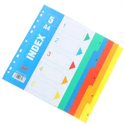 Notebook Divider Tabs Binder Organizer Index Separator Page The A4 Dividers Adhesive