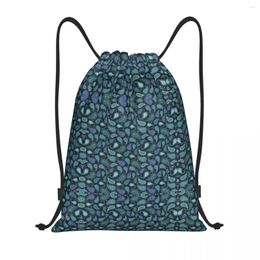 Shopping Bags Custom Bohemian Style Bandanna Paisley Floral Print Drawstring Women Men Lightweight Sports Gym Storage Backpack