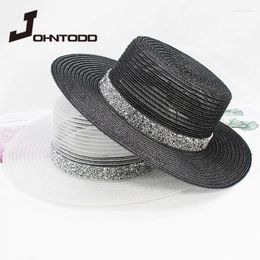 Berets Hats Cool Fashion Models Top Holiday Hollow Breathable Sun Women's Beach Hard-brimmed Panama Wholesale