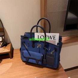 Cargo Totes Bk Cloth Handbag Dongsheng Large Capacity Platinum Bag 2024 New Trendy Womens Bag Large Bag Crossbody One Shoulder Handheld Trave have logo HB2BHG