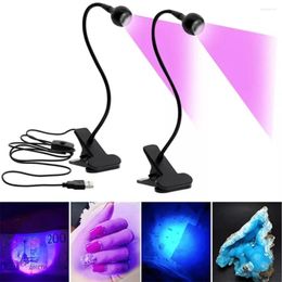 Nail Dryers LED UV Light For Gel Nails Flexible Clip-On Desk USB American Pose Drying Lamp Mini Manicure Dryer Equipment Tools