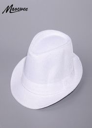 Wide Brim Hats Spring And Summer White Jazz Outdoor Hat Panama Women Men Ladies Fedoras Top For 20214593768