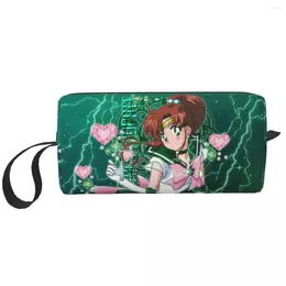 Storage Bags Custom Super Sailor Jupiter Travel Cosmetic Bag Women Moon Toiletry Makeup Organizer Ladies Beauty Dopp Kit