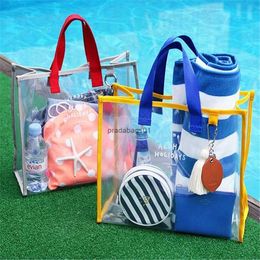 designer bag Korean PVC handbag hand-held swimming portable clothing storage fashionable travel beach