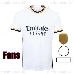 2023 24 Real Madrid Jersey Soccer Jerseys Fans Version 2023 2024 Kit Camiseta JR CAMAVINGA Madrides Football Shirt Kids Sets 231