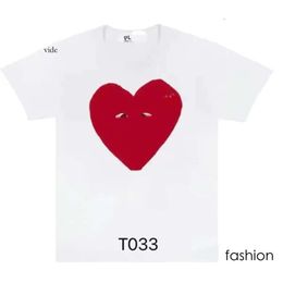 Play Tshirt CDG Brand Men's T-Shirts Newest Mens Women Designer Shirt Fashion Men Casual Tshirt Man Clothing Little Red Heart Polo Shirt 4959