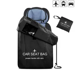 Stroller Parts Convenient Simple Large Black Cloth Portable Car Seat Storage Bag Pram Travel Baby Cover