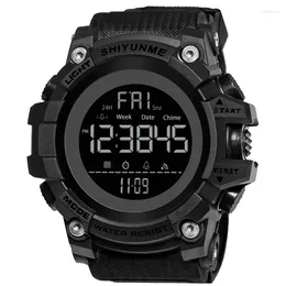 Wristwatches SHIYUNME Top Brand Men Chronograph Sport Watch Fashion Man LED Digital Waterproof Clock Military Electronic Wrist Watches 2006