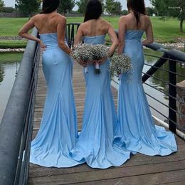 Party Dresses 2024 Elegant Mermaid Prom Sweetheart Strapless Formal Dress Evening Gown Vestido Fiesta Noche