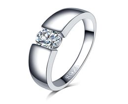 Real 925 Sterling Silver Wedding diamond Moissanite Rings for Women men Silver Engagement love Jewellery Whole size6 7 8 9 10 114948133