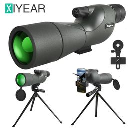 2575x60 Telescope Spotting Scope With Tripod Phone Clip HD Zoom Long Rang FMC BAK4 Waterproof For Bird Watching Target Sting 240408