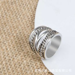 Designer David Yumans Yurma Jewellery Bracelet Ring Fashion Cross x Button Line Classic Temperament Matching Jewellery Ring