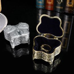 Bottles Fashion Retro Metal Jewellery Box Vintage Carved Trinket Case Zinc Alloy Butterfly Shape Ring Bracelet Pendant Gifts