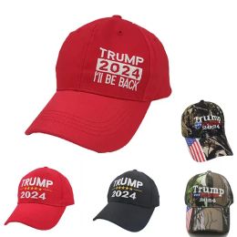 2024 Donald Trump Cap Embroidered Baseball Hat Presidential Election Sport Hats Adjustable Sunhat Adults Men Women Universal 0417