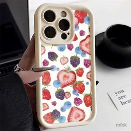 Cell Phone Cases Fruit Phone Case For phone 15 Pro Case phone 13 14 Pro 12 11 Pro Max X XS XR 7 8 14 15 Plus SE Silicone Candy Colour Soft Cover