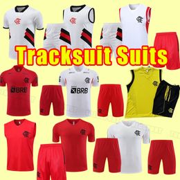 23 24 Flamengo soccer tracksuits 2023 DIEGO E.RIBEIRO GABRIEL B. GABI PEDRO VIDAL DE ARRASCAETA GERSON B.HENRIQUE Camisa Mengo Training Shirt Vest Pants 2024