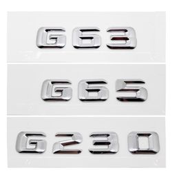 Car Styling for Mercedes Benz G Class Rear Trunk Sticker Number Letter Tail Emblem Decal G230 G63 G65 G300 G350 G500 G550 W2041775429