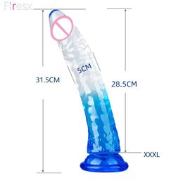 Realistic Dildo With Suction Cup Huge Penis Female G-spot Vaginal Masturbator Flexible Dildos Long sexy Toys