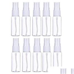 Packing Bottles Wholesale 30Ml 1Oz Empty Clear Spray Bottle Portable Refillable Fine Mist Per Atomizer For Cleaning And Travel Drop De Dhs5R