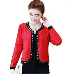 Women's Jackets Fashion Short Jacket Tops 2024 Spring Autumn Coat Cardigan Matching Cheongsam Dress Festive Shawl Outerwear Female