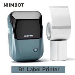 Niimbot B1 Portable Label Printer Mini Thermal Self-Adhesive Sticker Printer Mobile Pocket Tag Price UV Label Sticker Printer 240417