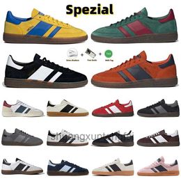 Designer Originals Scarpe casual Speziale Spezial SPZL MEN DONNA Navy Scarlet Core Black Gum Scarlet Gum Clear Pink Arctic Night Light Giallo Giallo Sneaker