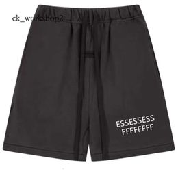 Essientials Short 24ss Ess Mens Designer Shorts Casual Sports Pants Essshort Mens Sweatshort Cotton Relaxed Loose Fitting Outfit Jet Black Drawstring Side Se 560