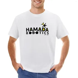 Men's Polos Hamada Robotics T-Shirt Kawaii Clothes Plus Size Tops Vintage Slim Fit T Shirts For Men