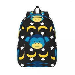 Backpack Doodle Monkey Pattern Male School Student Female Large Capacity Laptop