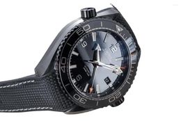 Wristwatches Luxury Men Automatic Mechanical Watch Black Rubber Ceramic Sport Watches