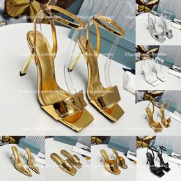 Sinestene Luxury Impietato Slide in raso Slide Crystal Dress Scarpe Sandali estivi Scarpe Sandalo piatto Sandalo Susta da donna Designer in pelle Slipper