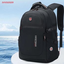 Backpack Waterproof Laptop Man School Bags For Boys Fashion USB Charging 17 Inch Airplane Travel Large Capacity