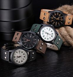 2018 new SOKI fashion man Millitary watch Outdoor quartz watches High quality PU Leather strap Wrist watch8657255